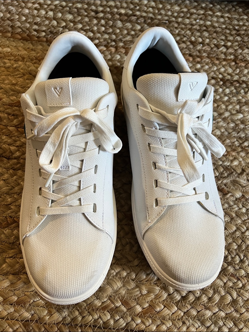 Vessi White Women's Low-Top Knit Sneakers